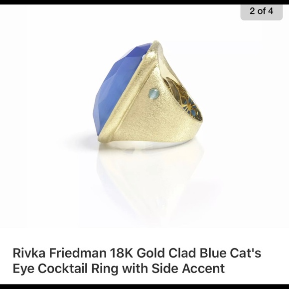 💯AUTH NEW 18k Gold Clad by Rivka Friedman Ez 7 💍 - Picture 7 of 10
